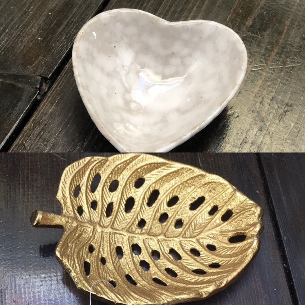 2 trinket dish/jewelry holders NWT